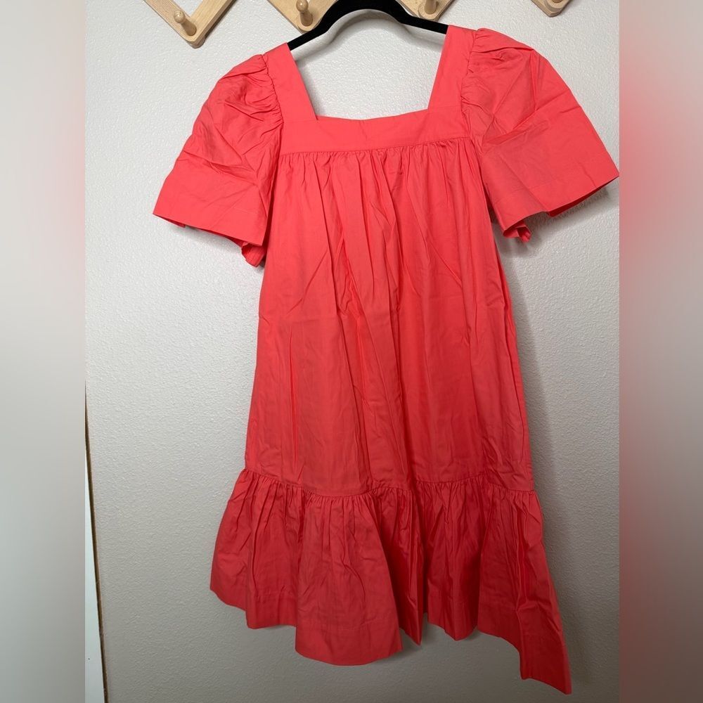 Jim Thompson Cotton Puff Sleeve Dress Sz 6